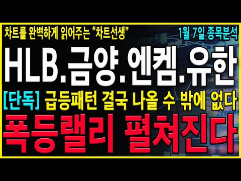 [HLB 금양 엔켐 유한양행 주가 전망] "긴급" 급등나올구간 정확하게 확인하고 가세요! 반등나오는 타이밍을 잡으서 대응전략 준비하자! #엔켐주가 #금양 #유한양행