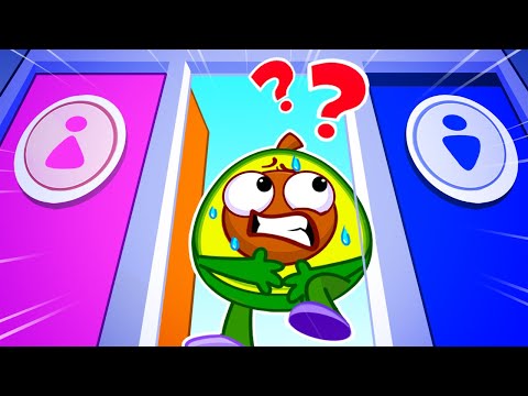 Which Restroom Should Avocado Baby Go To?🚽 Potty Training || VocaVoca Kids Songs and Nursery Rhymes