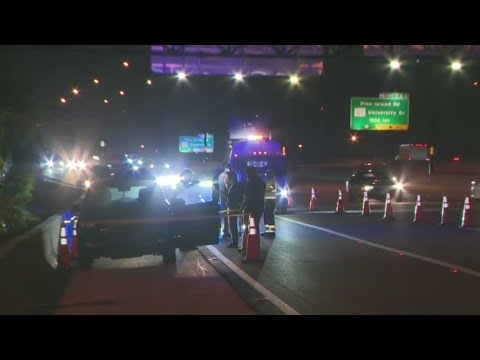 Woman hospitalized following shooting on I-595 in Davie