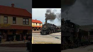 Spectacular East Broad Top Narrow gauge Fall Excursion Steam train pulls into the Wye #steamtrains