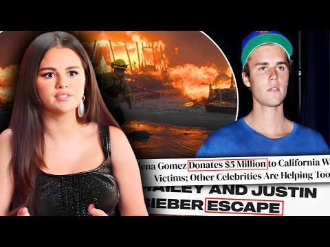 Selena Gomez HELPS Justin Bieber To EVACUATE LA Wildfires