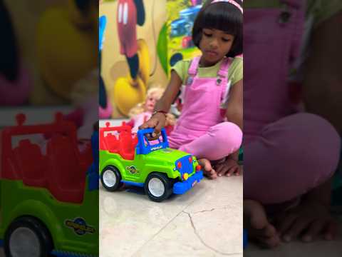 Adithi playing with toy Jeep  #shorts # trending #viral