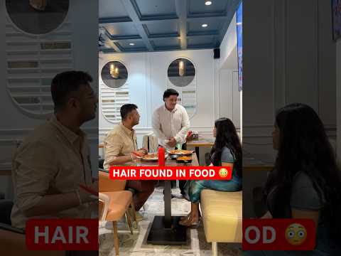 Husband REACTION on Hair Found in food 😳