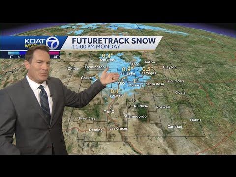 Snow begins to end in New Mexico leaving cold temps