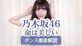 【11th】乃木坂46『命は美しい』ダンス振付徹底解説！西野七瀬！【反転スロー】だんすーみん