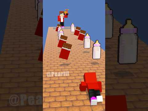 Baby JJ RUN - Minecraft Animation #shorts #minecraft #maizen