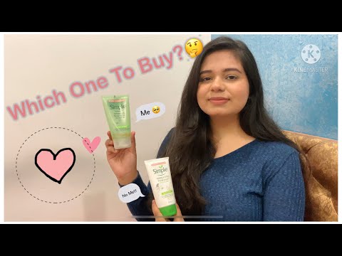 Simple Refreshing Facial Wash VS Simple Moisturising Facial wash 🤔 || Quick Review || Comparison