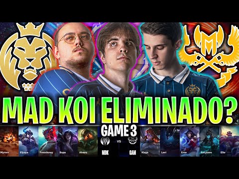 SE ACABÓ EL SUEÑO PARA MAD LIONS KOI?😱 | MDK vs GAM Game 3 SWISS STAGE WORLDS 2024 LVP