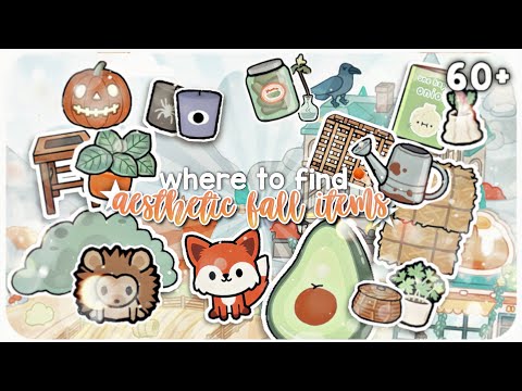 Where to find 60+ *FALL* aesthetic items in Toca Life World🍂📸| *voiced*🔊|Pumkins, Hay & more