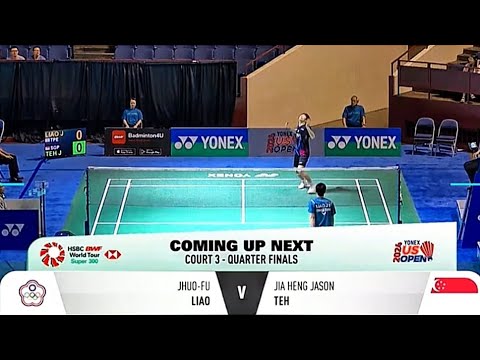 Quarter finals | Men's Singles : LIAO Jhou-Fu [ TPE ] Vs. Jia Heng Jason TEH [ SGP ]