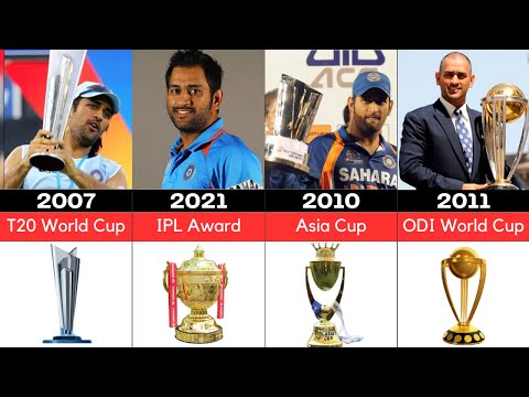 MS Dhoni's Career's Trophies And Awards List 2004-2023