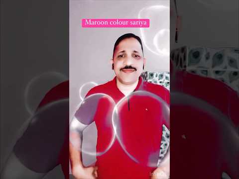 Maroon colour sariya #entertainment #shortvideo #ytshorts #neelkamalsingh #trendingshorts #viral