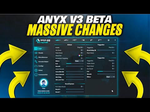 ANYX Massive V3 Update.. The Most Feature Rich External? (CS2 Cheating)