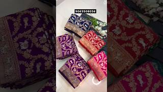 Semi katan Banarasi Sarees | Single Saree Delivery | #katansaree #banarassarees #shorts