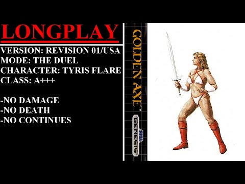 Golden Axe [Rev 01/USA] (Sega Genesis) - (Longplay - Tyris Flare | The Duel Mode | A+++)