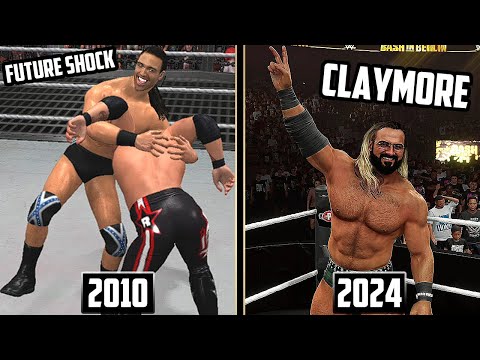 WWE 2K24: Drew McIntyre Finishers Evolution (Claymore / Future Shock) in WWE Games !!!