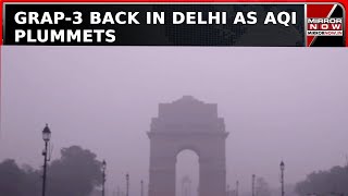 Delhi Air Quality Plummets Again: CAQM Reinvokes GRAP 3 As AQI Drops To 400 | Latest Update