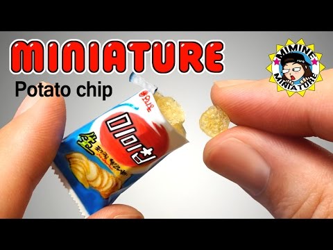 [ENG] 미니어쳐 리얼감자! 미미칩 만들기 (넘나 맛난것) Miniature - Real Potato chips (mimi chips) /미미네미니어쳐 ミミネミニチュア