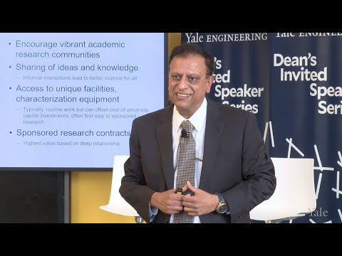 Yale Engineering Dean’s Invited Speaker Series with Pushkar Tandon, Corporate Fellow, Corning Inc.