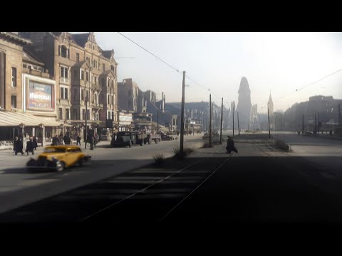 Berlin, Germany 1949 in color [60fps,Remastered] w/sound design added