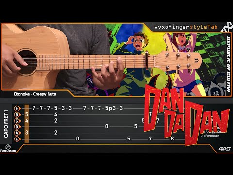 Dandadan ダンダダン Opening - Otonoke by Creepy Nuts played on Acoustic Guitar 『TABS』