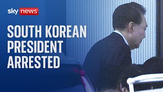 South Korean president arrested after attempt to impose martial law