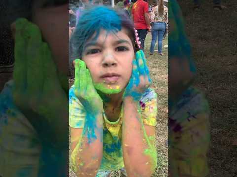 🎉Happy Holi🎈Celebrating Holi with the kids | Holi Festival of Colours for Kids #kidsshorts