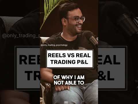 Reels vs Real trading P&L #pnl #profit #sharemarket #optionstrading