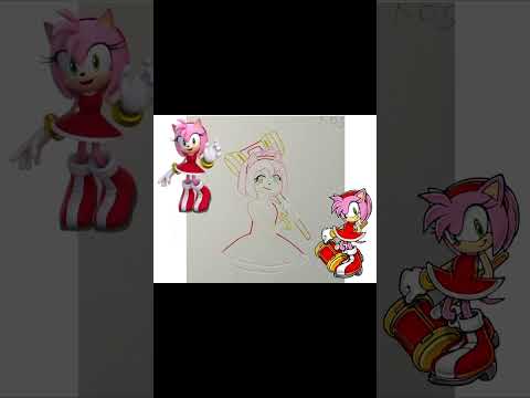 Digital Art Timelapse | Amy Rose fanart