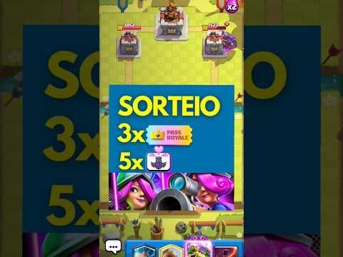 SORTEIO PASS ROYALE GRÁTIS! 🔥 #musketsatdawngiveaway #clashroyale