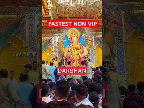 Fastest Non VIP Darshan At Lalbaugcha Raja 🙏❤️💐 2024 #shorts