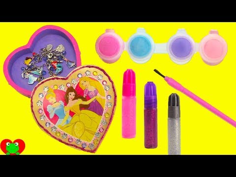 Princess Paint and Design Your Own Jewelry Box Wooden Chest