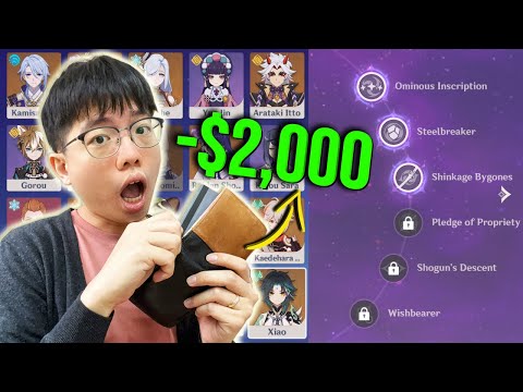 What $2,000 gets you in Genshin. | Genshin Impact