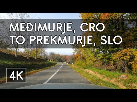 Road Trip: Međimurje in Croatia to Murska Sobota, Prekmurje in Slovenia - 4K UHD Virtual Travel