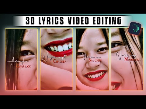 Maikai dake 3D Lyrics Editz kagen || Alight motion video editing