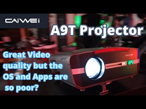 CAiWEi A9T 1200 ANSI Projector Unboxing and first use review