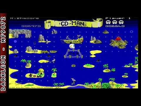 CD Man V2 © 1989 Creative Dimensions - PC DOS - Gameplay