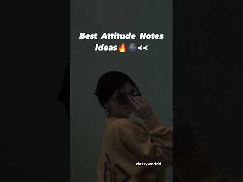 Best Attitude Notes Ideas 🔥🌚 ||#attitude  #instagram #instagramyoutube