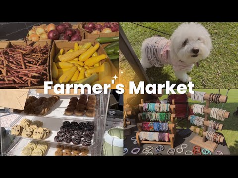 Maltipoo's First Trip To The Farmer's Market In 2023 - fresh produce, jewelry, cookies, etc