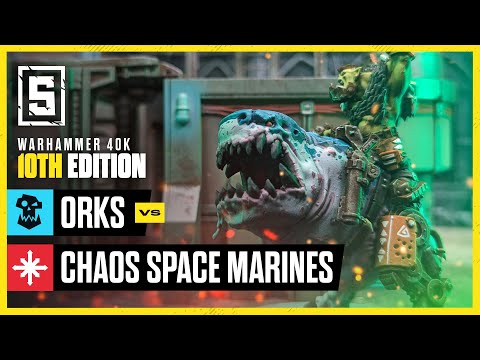 Orks vs Chaos Space Marines | Warhammer 40k Battle Report