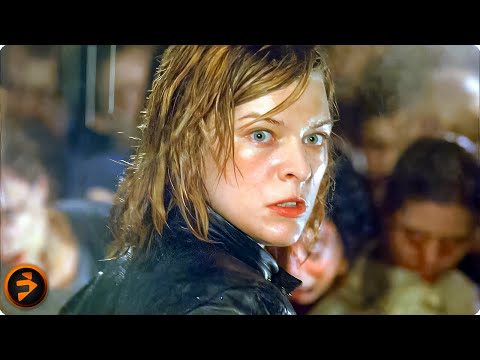 Alice vs. Zombies Scene | RESIDENT EVIL | Milla Jovovich, Michelle Rodriguez