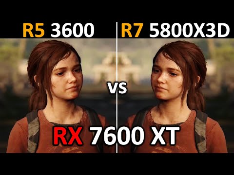 RYZEN 5 3600 vs RYZEN 7 5800X3D | RX 7600 XT | How Big is the Difference? | 2024