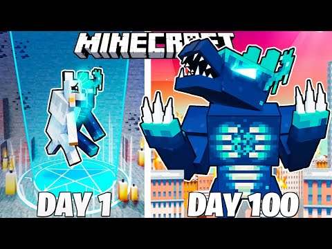 I Survived 100 Days as a WARDEN WOLF in Minecraft!