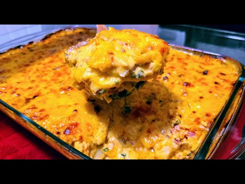 "Cheesy" -Chicken Bacon Ranch Potato Bake | Au Gratin potatoes recipe