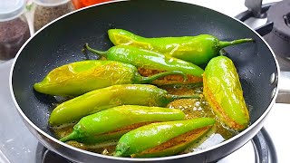 गुजराती स्टाइल भरवां मिर्ची जिसका स्वाद कभी न भूले  | Stuffed Green Chilli | Mirchi | Kabitaskitchen