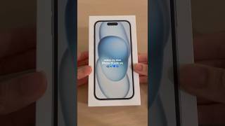 blue iPhone 15 unboxing #aesthetic #apple #iphone #iphone15 #unboxing #technology #blue #phone #fyp