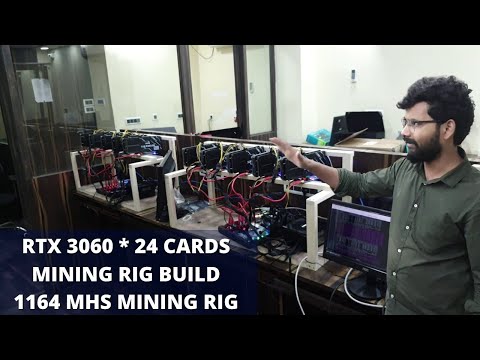 RTX 3060 * 24 CARDS MINING RIG BUILD | 1164MHS MINING RIG