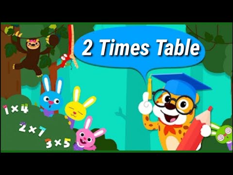 2 times table  ||  2 x1=2 Multiplication || Math's Tables