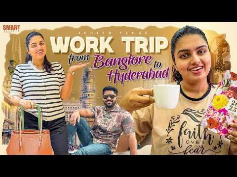 |మా Work Day Trip from Banglore✈️to Hyderabad📍|Festival ముందు హడావిడి😨|Day in Our Life Vlog|juhith||