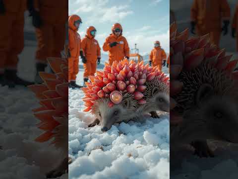 Hedgehog covered in red barnacles cannot be saved刺猬全身长满红色藤壶无法救助